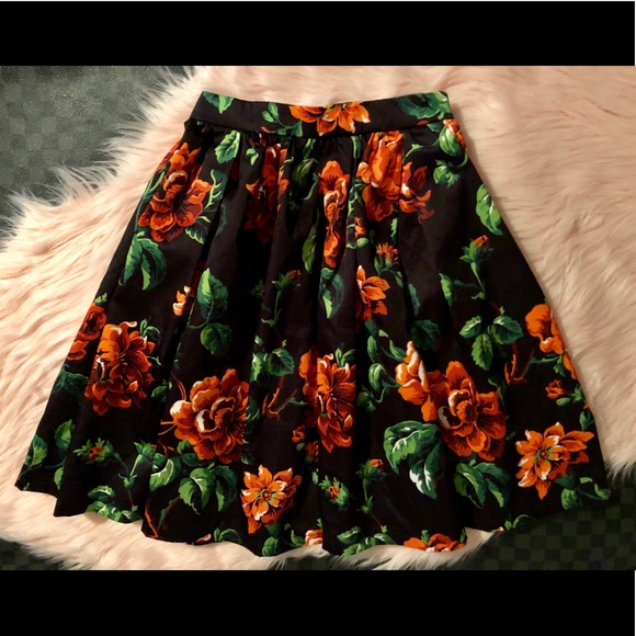 Miu Miu Floral Silk Faille Mini Skirt ASO Mindy - Picture 8 of 8